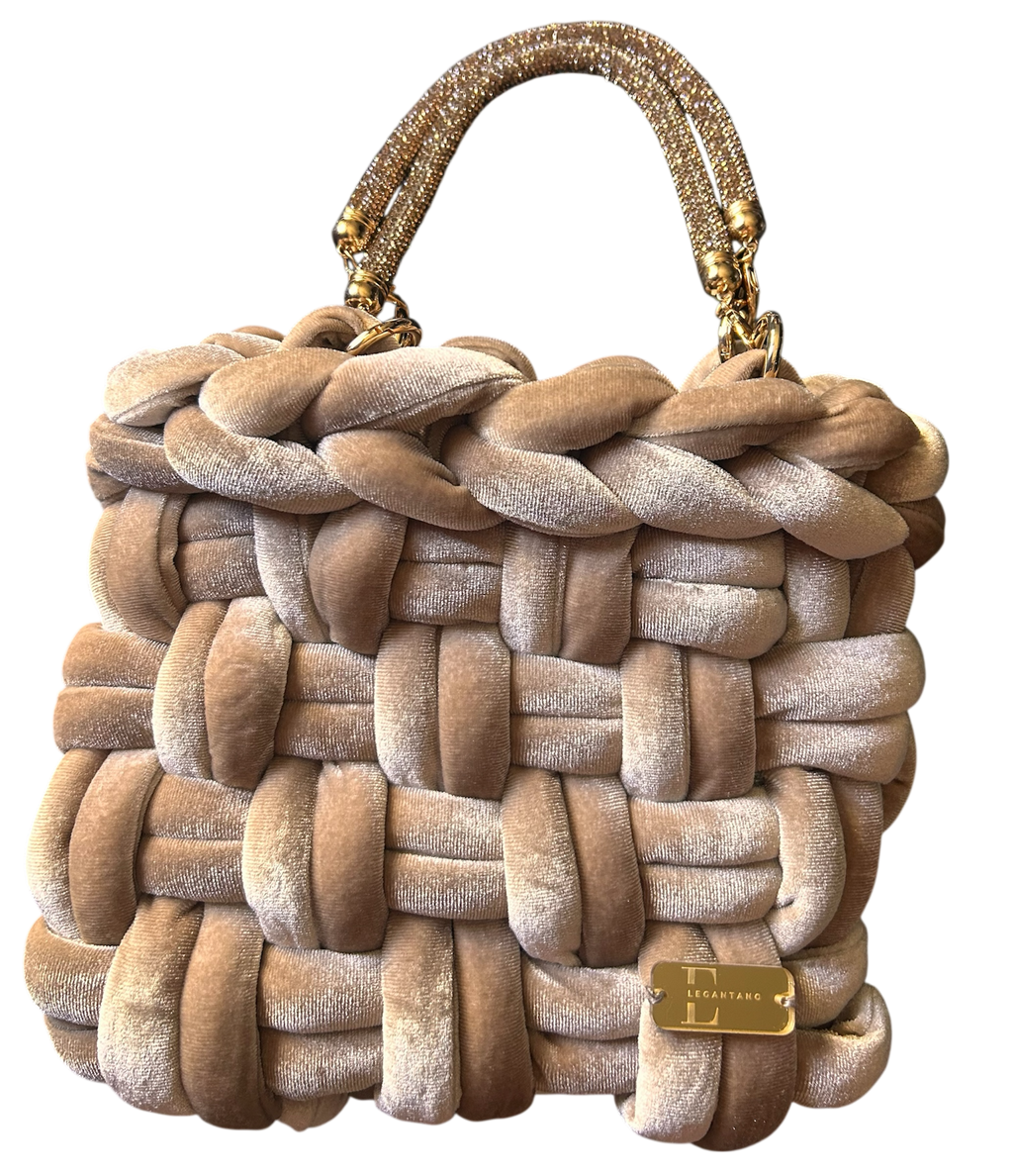 Veloura✨ Luxury Velvet Woven Handbag