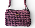 ALMA Plum Sculptural Shoulder Bag | Elegantano